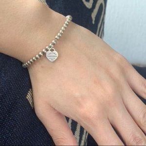 Tiffany and co RTT Heart Tag Bead Bracelet***PRICE FIRM***